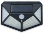  100 ledes napelemes fali lámpa mozgásérzékelővel, 4 LED panellel