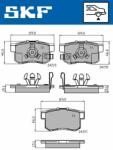SKF set placute frana, frana disc SKF VKBP 90397 A (VKBP 90397 A)