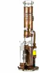 Black Leaf Bong din sticla UNIC Arhimede Reactor invelis de Cupru 40cm