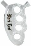 Black Leaf Pipa sticla pentru tigara/con Black Leaf cu apa Knuckle Duster