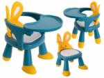 KIK Scaun de hrănire și de joacă pentru copii #yellow-blue (KX5846) Scaun de masa bebelusi