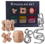 Giftspot Set de Puzzle-uri 3D din Lemn și Metal