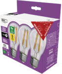 EMOS LED izzó A60/E27/3, 8W/60W/806lm/semleges fehér, 3db (1525283411)