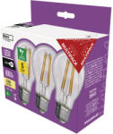 EMOS LED izzó A60/E27/3, 8W/60W/806lm/meleg fehér, 3db (1525283274)