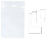 Kangaro Pungi plastic cu fermoar pentru sigilare, 100 x 150 mm, 100 buc/set, KANGARO - transparente (RD-341165) - vexio