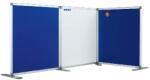 Smit Visual Supplies Perete despartitor cu panou textil albastru 180 x 120 cm, SMIT (13006223)