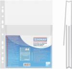 DONAU Folie protectie documente A4, cu burduf 20mm, PP - 170 microni, cu clapa verticala, 12/set, DONAU (DN-1775001PL-00) - vexio