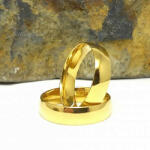  Aranyszínű nemesacél karikagyűrű