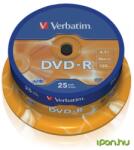 Verbatim DVD-R 16x 25buc cu cilindru (43522)
