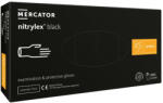 Mercator Medical NITRYLEX BLACK - Mănuși de nitril (fără pulbere) negre, 100 buc, L
