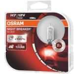 OSRAM 2 db autó halogén izzó készlet Osram H7 Night Breaker Silver + 100%, 55W, 12V, PX26D (64210NBS-DUO)