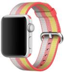 iUni Apple Watch 42 mm nylon szíj, szövött heveder, Szivárvány (503689)