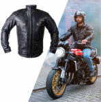 Bőr motoros kabát W-TEC Valebravo fekete 3XL (24769-3XL)