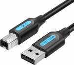 Vention COQBI USB-A apa - USB-B apa Kábel - Fekete (3m) (COQBI)