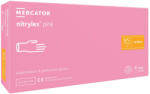 Mercator Medical NITRYLEX PINK - Nitril kesztyű (púdermentes) rózsaszín, 100 db, L