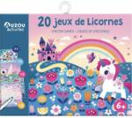 Edu Toys Auzou: Cartonașe lavabile puzzle - unicorn (AUZOU5467) Carte de colorat