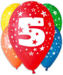 Godan Színes számos lufi 5 darabos - 5 (GS110/5) - jateknet