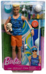 Mattel Barbie - Ken baba szörfdeszkával és kiskutyával (HPT49_HPT50)