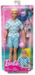 Mattel Barbie - Szőke Ken baba úszónadrággal és strandkiegészítőkkel (HPL72_HPL74)