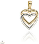 Újvilág Kollekció Arany dupla szív medál - OA-K577-YW_KT