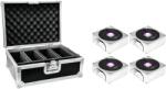 EUROLITE Set 4x AKKU IP Flat Light 1 chrome + Case (20000350)