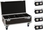 EUROLITE Set 4x Audience Blinder 2x100W LED COB WW + Case (20000813) - mangosound