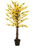 EUROPALMS Forsythia fa 3 törzzsel mesterséges növény sárga 120cm (82507101)