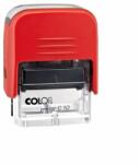 Colop Bélyegző C10 Printer Colop átlátszó piros ház/fekete párna (15314048) - tintasziget