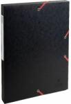 Exacompta A4 2, 5cm fekete prespán karton gumisbox (P2070-0185) - tintasziget