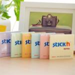 STICK N Stick`N 76x76 mm 100 lap pasztell sárga öntapadó jegyzettömb (21007) - tintasziget