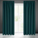 EUROFIRANY Logan sötétítő függöny Petrolkék 135x270 cm - homeandstyle - 5 494 Ft