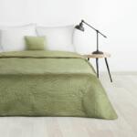 Eurofirany Luiz4 bársony ágytakaró pálmalevél mintával Világoszöld 220x240 cm