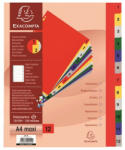 Exacompta Regiszter PP Exacompta 12 részes színes maxi (2512E) - papir-bolt