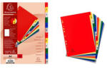 Exacompta Regiszter PP Exacompta A/4 12 részes színes (1512E) - papir-bolt