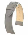Hirsch Osiris Nubuck Szürke óraszíj - 20mm / M - 110/70mm