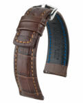 Hirsch Grand Duke Sötétbarna óraszíj - 20mm / L -120/80mm