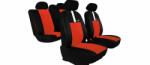 Seat Cordoba (I, II, III) Univerzális Üléshuzat GT8 prémium Alcantara és Eco bőr kombináció téglavörös fekete színben (9121163)