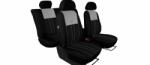  FIAT Fiorino (IV) Univerzális Üléshuzat Tuning Due velúr szövet és kárpit kombináció fekete és szürke színben (1304116)