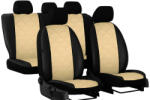 Seat Cordoba (I, II, III) Univerzális Üléshuzat Forced Eco bőr bézs színben kereszt varrással (4518956)