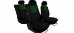 Seat Cordoba (I, II, III) Univerzális Üléshuzat Tuning Due velúr szövet és kárpit kombináció fekete és zöld színben (7476850)