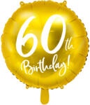 PartyDeco Фолиев балон - 60 броя (златен) 45 см