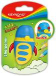 Keyroad Hegyező 1 lyukú tartályos, fedeles, multifunkciós Keyroad Duo Sharpy vegyes színek (38398)