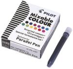 Pilot Töltőtoll tintapatron Pilot Parallel Pen 12 db/doboz, 12 klf. szín (ICP3AST) - upgrade-pc