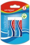 Keyroad Radír, PVC mentes 2 db/bliszter Keyroad Tec Eraser (38462)