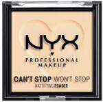 NYX Professional Makeup Pudră compactă matifiantă pentru față - NYX Professional Makeup Can't Stop Won't Stop Mattifying 03 - Light Medium
