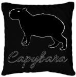 printfashion Capybara - Párnahuzat, Díszpárnahuzat - Fekete (13599007)