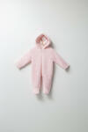 BabyJem Salopeta plusata de iarna pentru bebelusi, tongs, captusita cu fermoar, roz deschis (marime: 0-3 luni)