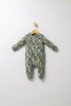 BabyJem Salopeta pentru bebelusi de iarna forest, tongs baby, baietei (culoare: verde, marime: 3-6 luni)