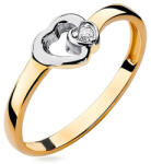 Heratis Forever Lucky Heart gyémánt gyűrű, 9K BSBR011HR