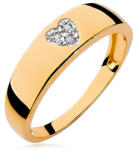 Heratis Forever Arany gyűrű gyémánt szívvel 0.030 ct BSBR015HR